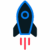 Logo 2025 de Mini Rocket, agence web spécialisée en création de site internet, IA et SEO